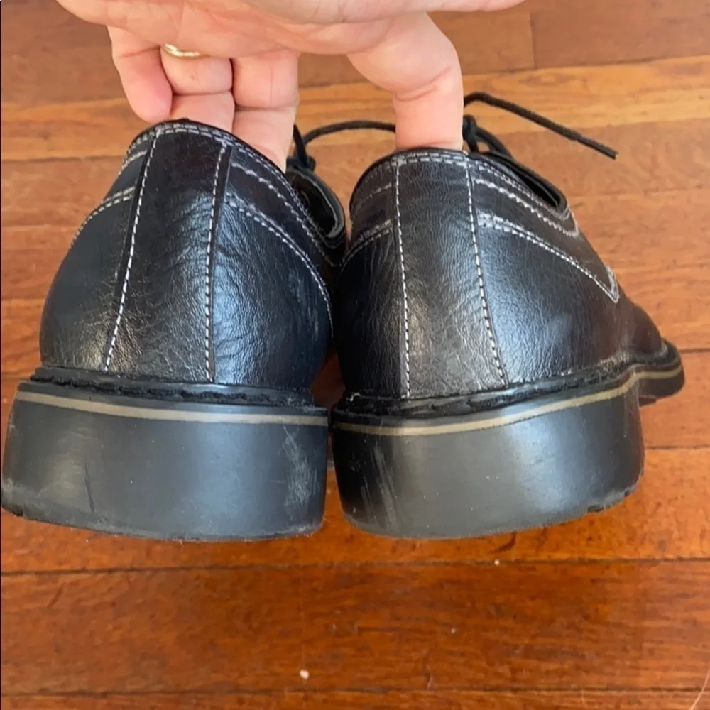 Joseph Abboud “Ryan” black leather dress shoe